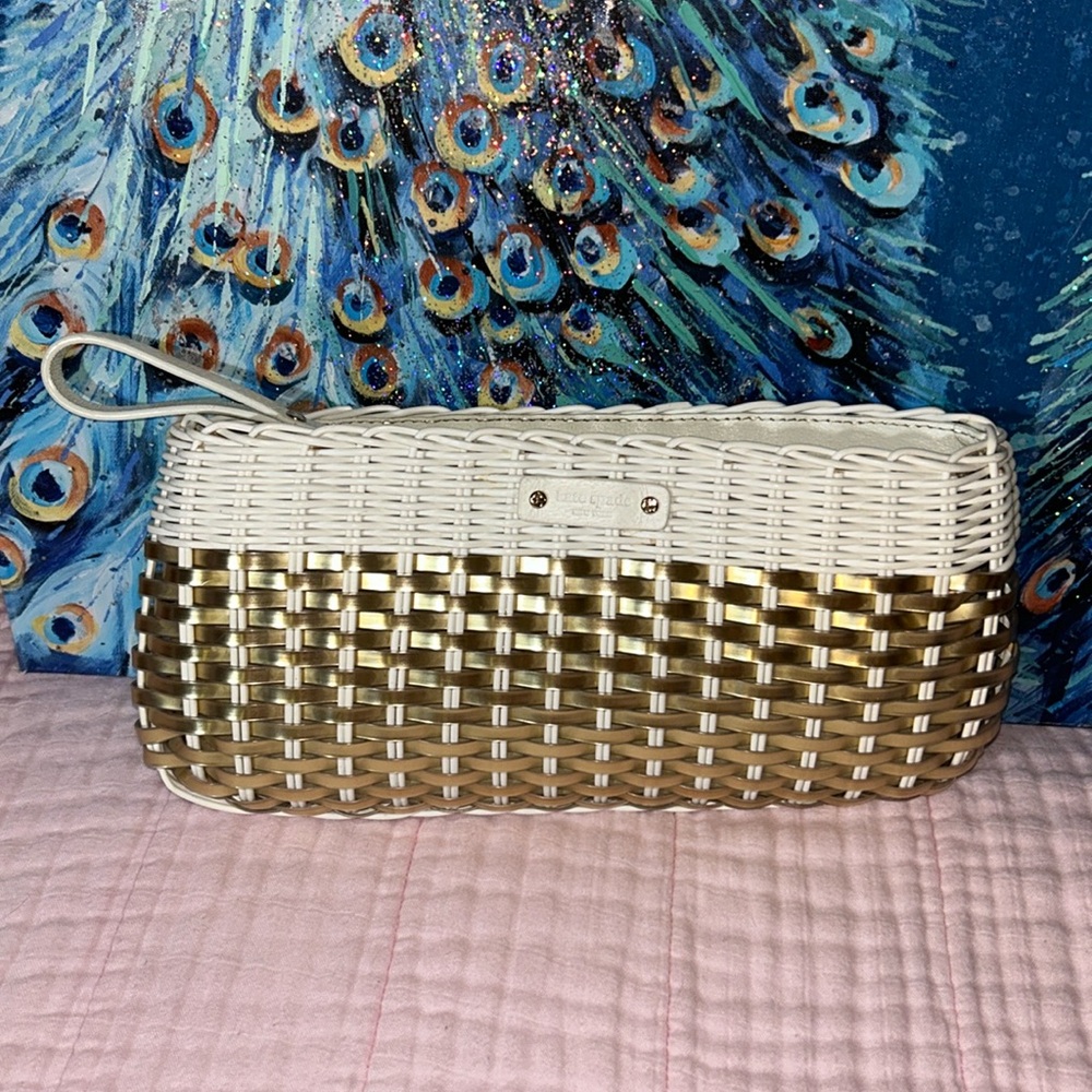 Vintage Rare Collectible Kate Spade Wicker Clutch
